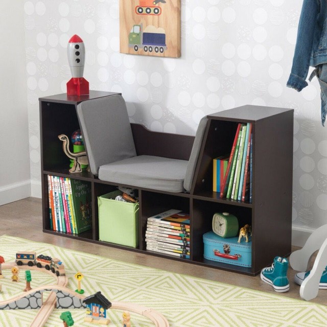 kidkraft bookshelf with reading nook