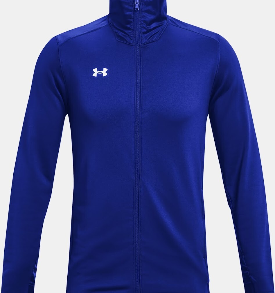 Under Armour XL Men's Track Jacket Blue Full Zip Stretch UA 