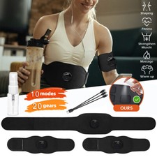 EMS Abdominal Muscle Toning Trainer ABS Stimulator Toner Fitness Binder Gym Belt