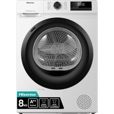 Hisense DH1Q802BW2 1Q Series Heat Pump Tumble Dryer 8 Kg White A++ Rated