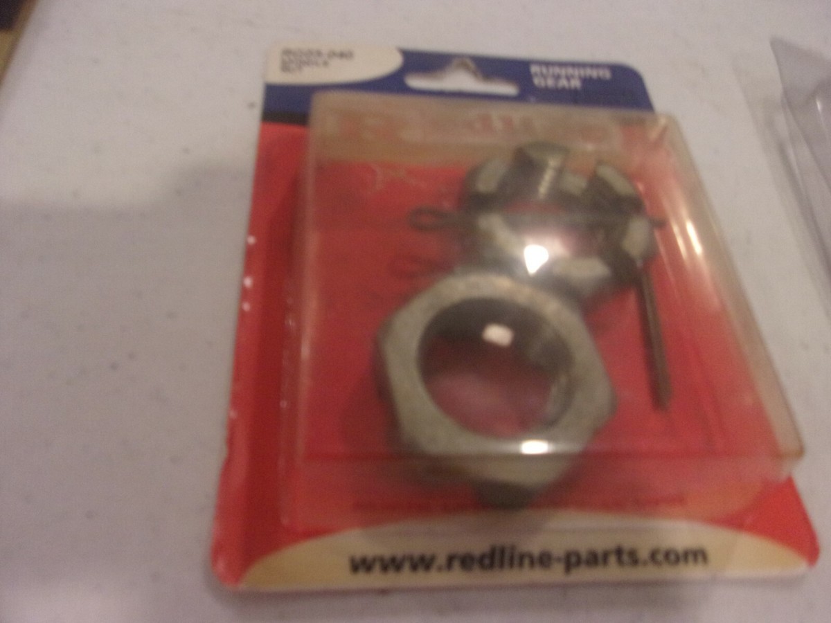 OEM REDLINE RG05-040 SPINDLE NUT WITH COTTER PIN with D WASHER