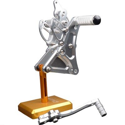 Silver CNC Rearset Footpeg Brake Shift For  Buell XB9/12S/Ss/STT/SX/Scg/Low/R