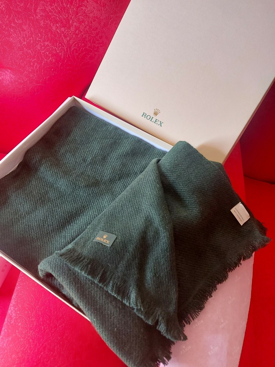 New Rolex big Scarf in Color green! 100% Cashmere Handmade with