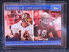 2001 Topps Football Combos Brad Johnson/Chris Weinke #TC17