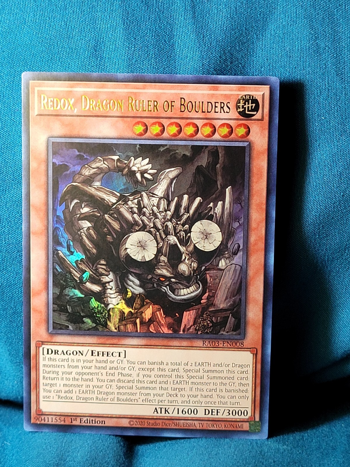 Redox, Dragon Ruler of Boulders (UR) RA03-EN008 Quarter Century Bonanza ...