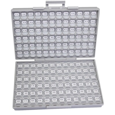 AideTek SMD 0603 144 values EIA E-96 1% 200PC/Value Resistor kit in BOX-ALL-144