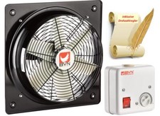 Axialventilator Wand Fenster L&uuml;fter Industrie 8200m&sup3;/h Metall mit Drehzahlregler
