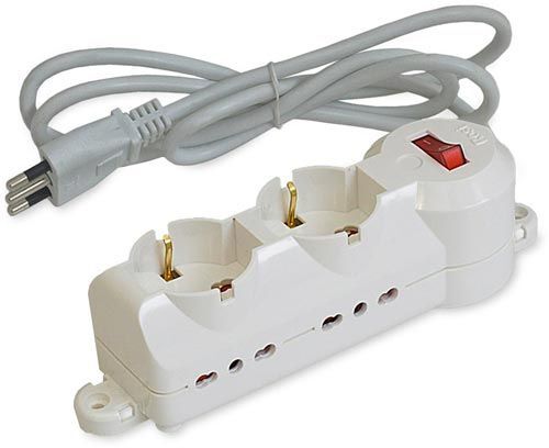 ROSI Multipresa Trix 6PR Nero RS92104N