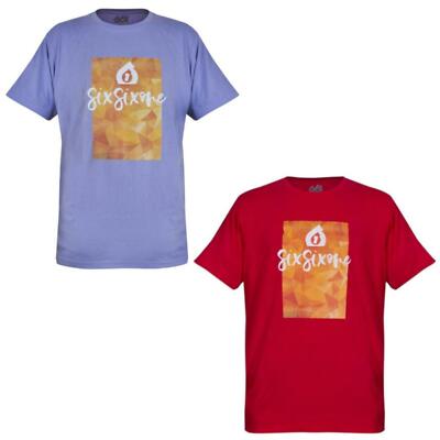 SixSixOne Herren T-Shirt Bike Script Tee Fahrrad Lässig Logo Aufdruck Rundhals