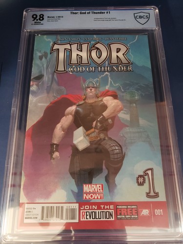 THOR: GOD OF THUNDER #1 AARON RIBIC KEY NOT CGC CBCS 9.8 PREMIERE GORR MARVEL 