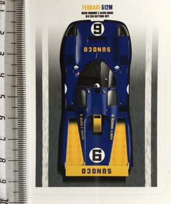Sticker / Aufkleber, Ferrari 512M Sunoco, Donohue/Hobbs, 24h Daytona 1970