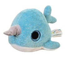 Aurora Plush - YooHoo Friends -NAREE Blue Glitter Eyes Unicorn NEW