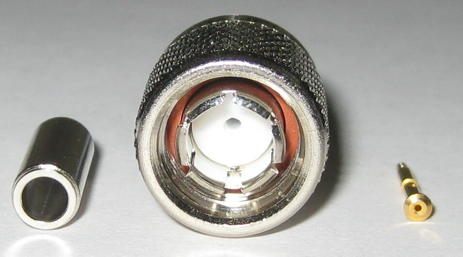 Full Crimp 75 Ohm Connector to Flexible Coaxial Cable - Trompeter UPL240-026 - Image 2 of 4