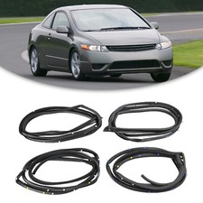 4pcs Door Weatherstrip Silence Opening Gasket For Honda Civic 2006-2011 1