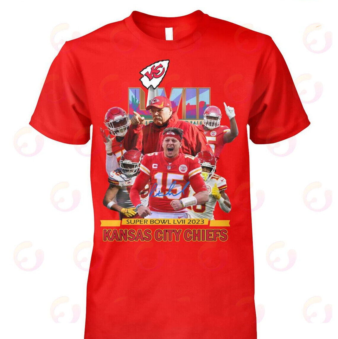 nfl football t shirts for men kansas city chiefs super bowl lvii