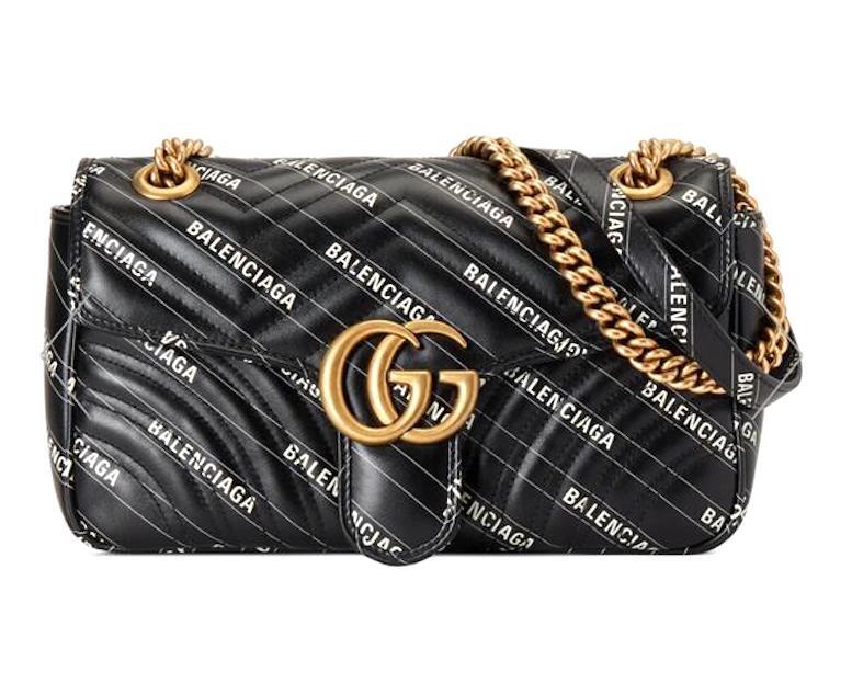 GUCCI BALENCIAGA Crossbody Bag Black Chain Shoulder Purse The Hacker Auth New image 9