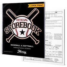 Murray Sporting Goods Baseball/Softball Scorebook - Large Print Book - 35 Games