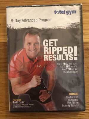 Total Gym 5-Day Advanced Program Exercise DVD - Get Ripped Results - Todd Durkin