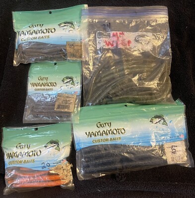 Gary Yamamoto Custom Baits Senko Assorted Color And Size Lot Of 99 All Senko New