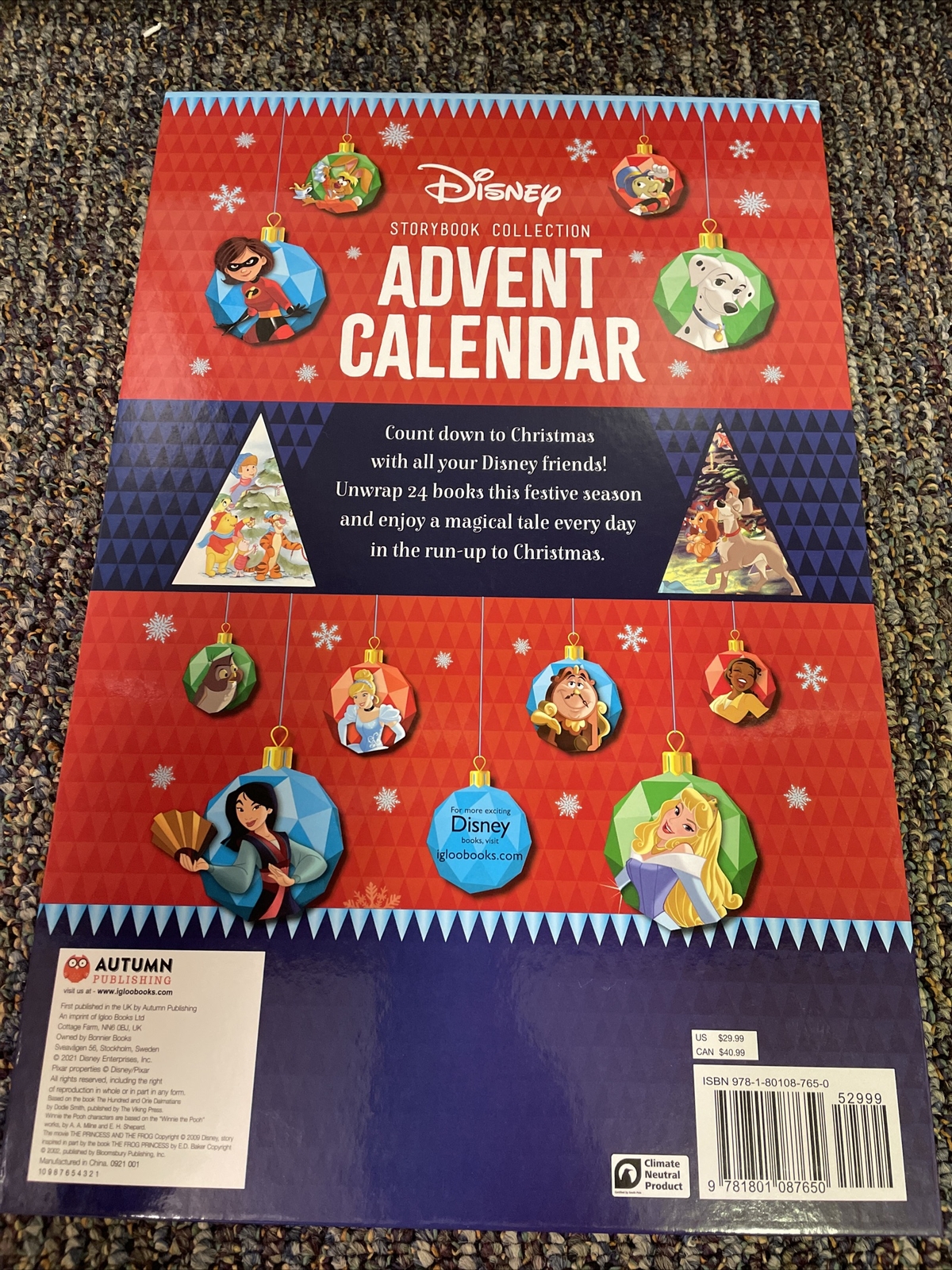 Disney Storybook Collection Advent Calendar 24 Days of Books, 2021