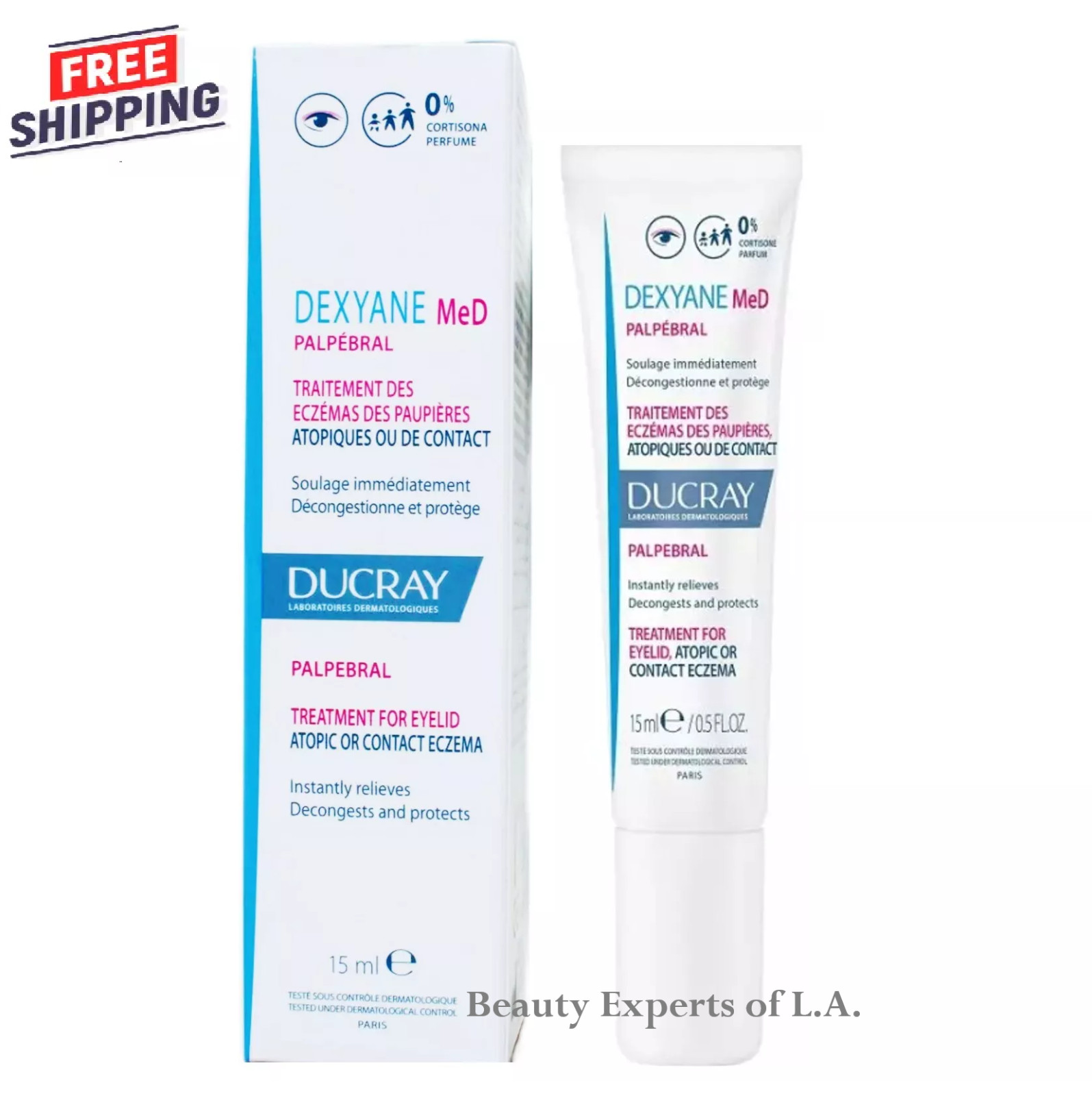 Дюкрей Дексиан МеД при атопической или постоянной экземе век, 15 мл, Эксп. 08/2026