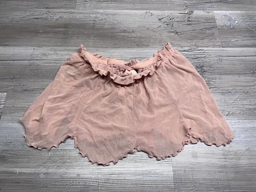 Vintage Sexy Lingerie Apron Tie Back French Maid Dusty Rose Pink One Size