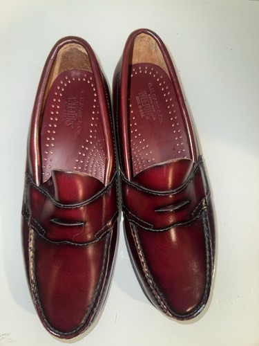 Mocasines GH Bass Weejuns Penny para hombre 8D borgoña - Imagen 8 de 12