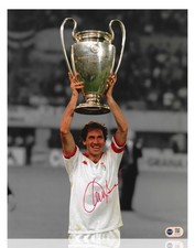 FRANCO BARESI SIGNED AC MILAN LEGEND 14X11 PHOTOGRAPH (ACG CERT AG17703)