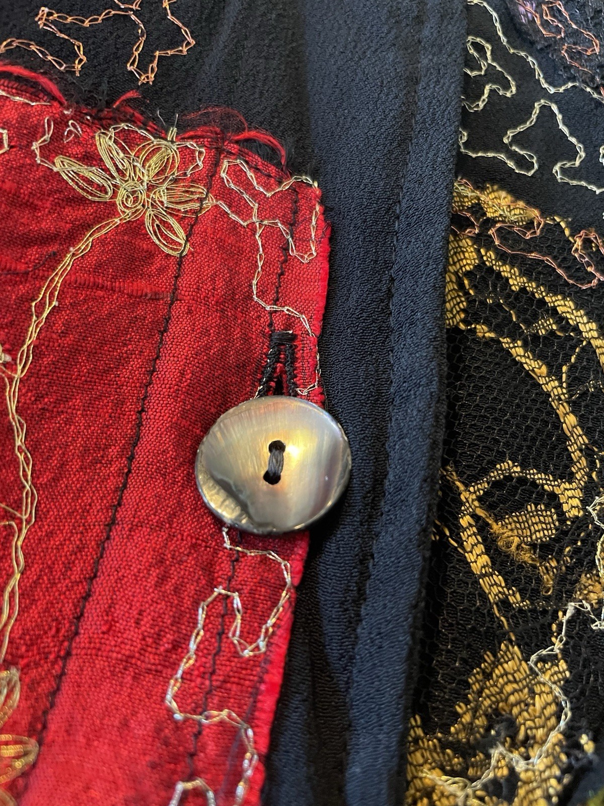 Vintage Chico’s Design Jacket Patchwork Embroider… - image 17