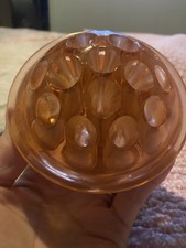 1930  s / 30  s Pink Depression Glass Flower Frog Collectable Floral Flower Holder