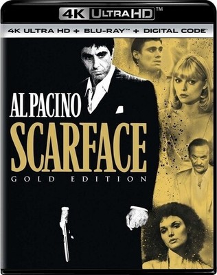 Scarface [New 4K UHD Blu-ray] Gold, With Blu-Ray, 4K Mastering, 2 Pack