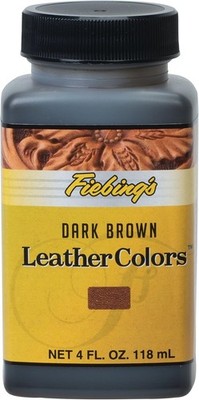 Fiebing's LeatherColors Leather Dye 4 oz Dark Brown Leather Color