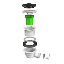 SIFONE PER DOCCIA AD INNESTARE CON SCARICO DIAM.90 mm COPERCHIO 120 mm BONOMINI