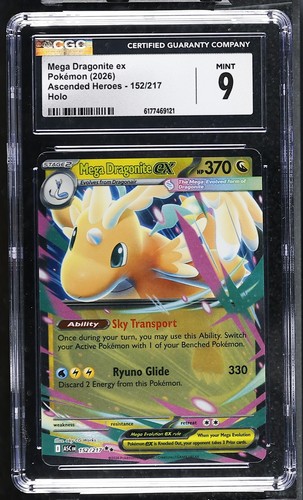Mega Dragonite ex graded CGC 9 for sale on eBay