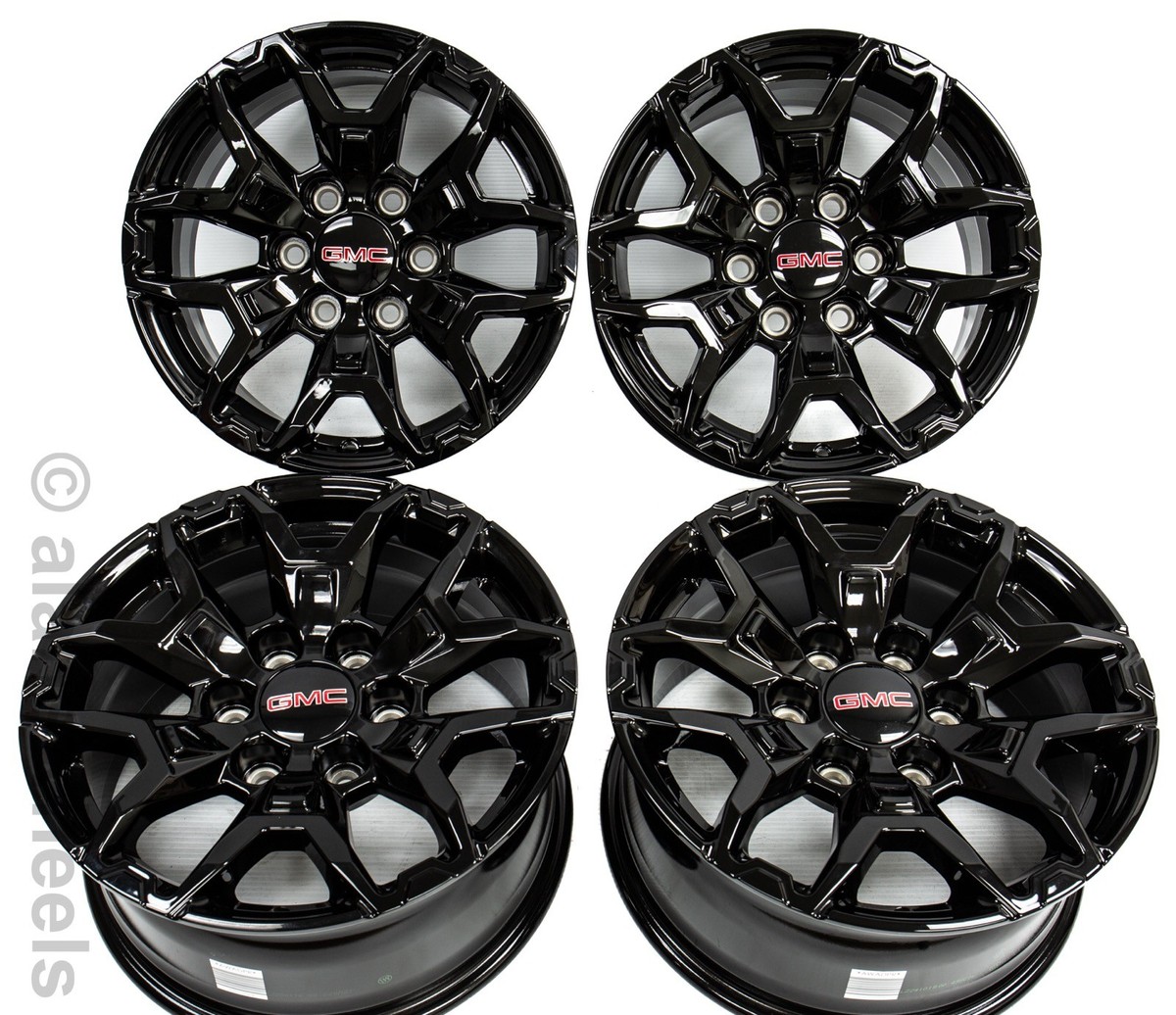 4 New Takeoff GMC Canyon 17” ZR2 Factory OEM Black Wheels 84943259