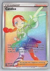 Candice 204/195 Rainbow Rare Silver Tempest Pokemon Holo Near Mint