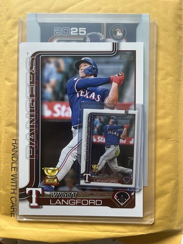 Wyatt Langford #OTB2-2 2025 Topps Oversized card