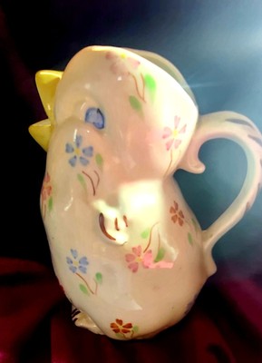 Vintage: S.P. Inc. Blue Ridge,  Floral Chick Creamer