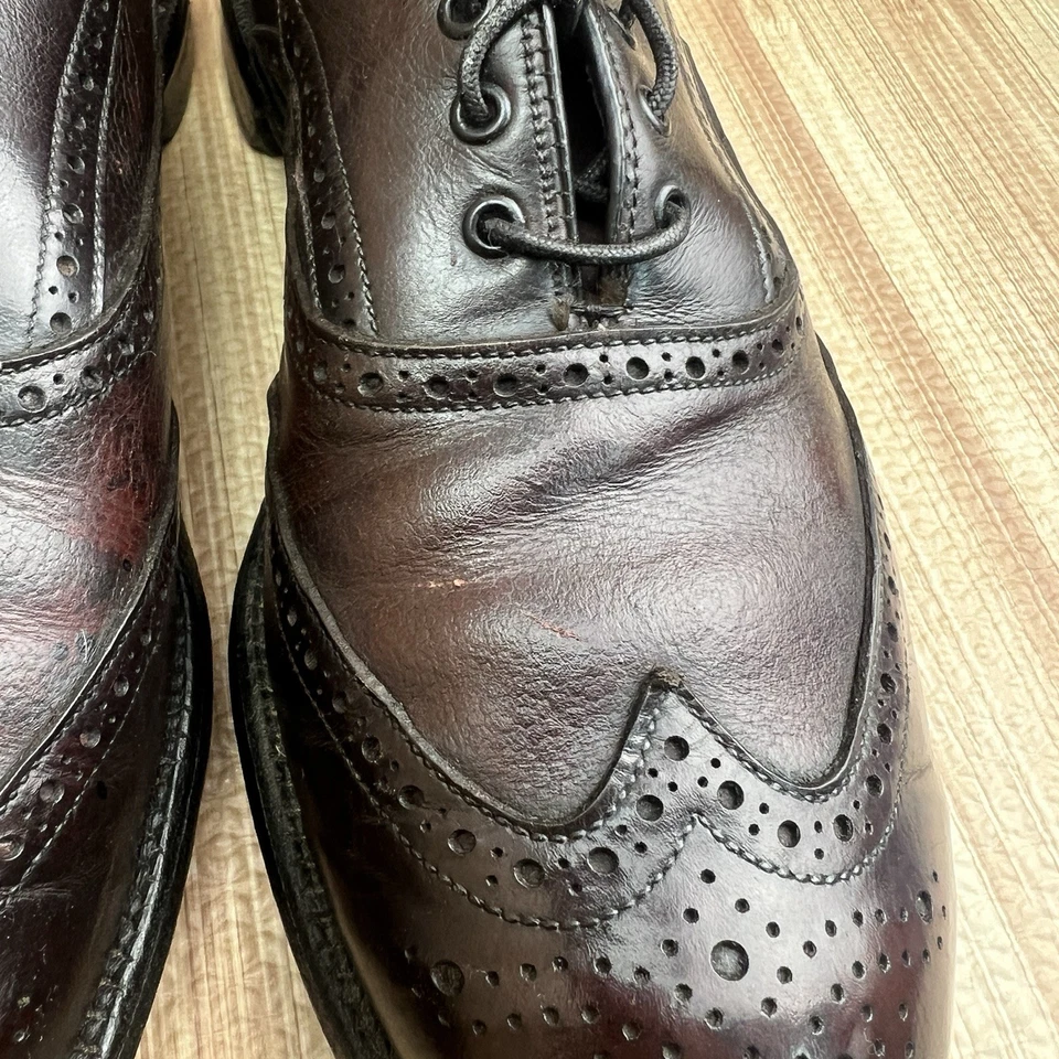 Footjoy Classics Zapatos Para Hombre 11.5 D Punta de Ala Oxford Marrón Vestido Golf Hecho en EE. UU. Foto 3 de 4