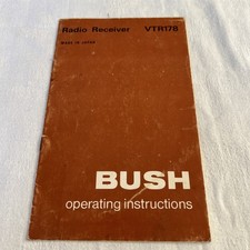 Bush Radio Receiver VTR178 Operating Instructions Manual Original English