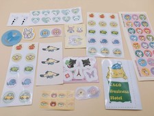 Assorted Animal Character Stickers Set  Japanese Kawaii  Scrap Included