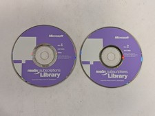 Microsoft MSDN Subscriptions Library July 2001 2 CD Set Discs Only