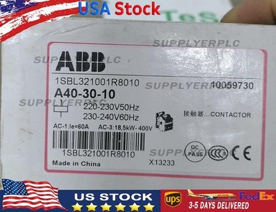 A40-30-10 Contactor 24V、110V 50Hz / 110-120V 60Hz、220-230V 1pc ABB Free Shipping