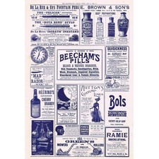 Edwardian Adverts; Mowers, Boot Polish, Fountain Pens - Antique Print 1902