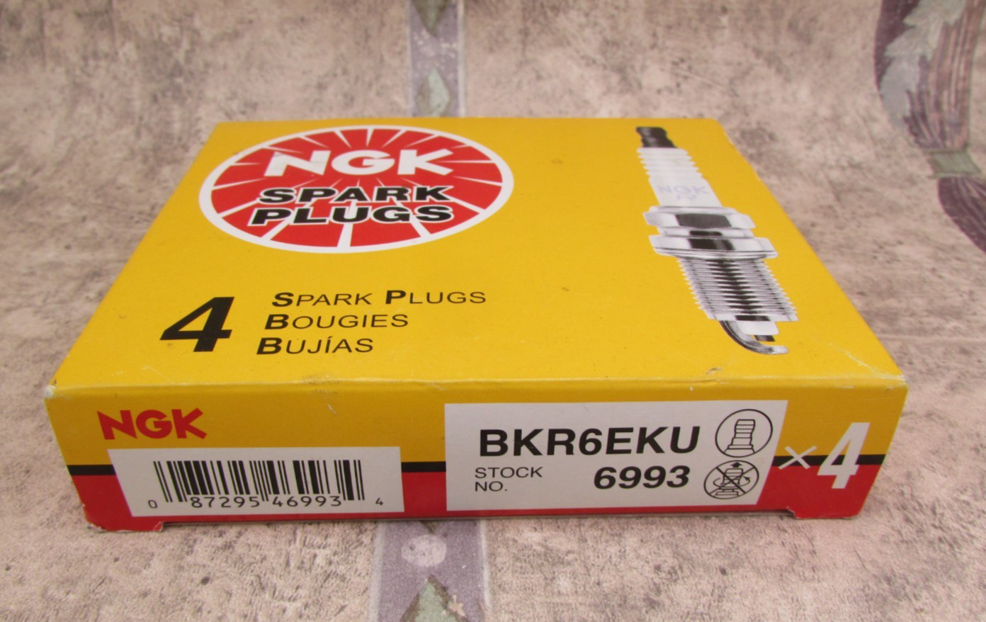 4 PACK NGK Standard 6993 BKR6EKU Spark Plugs, Made In Japan