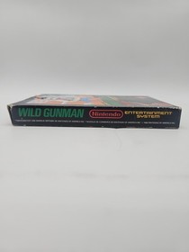 Wild Gunman (Nintendo NES, 1985) Complete in Box CIB 5 Screw Hang Tab Variant