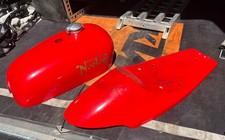 Original Fiberglass Fuel Tank And Seat Aluminum Monza Fuel Filler Cap Norton