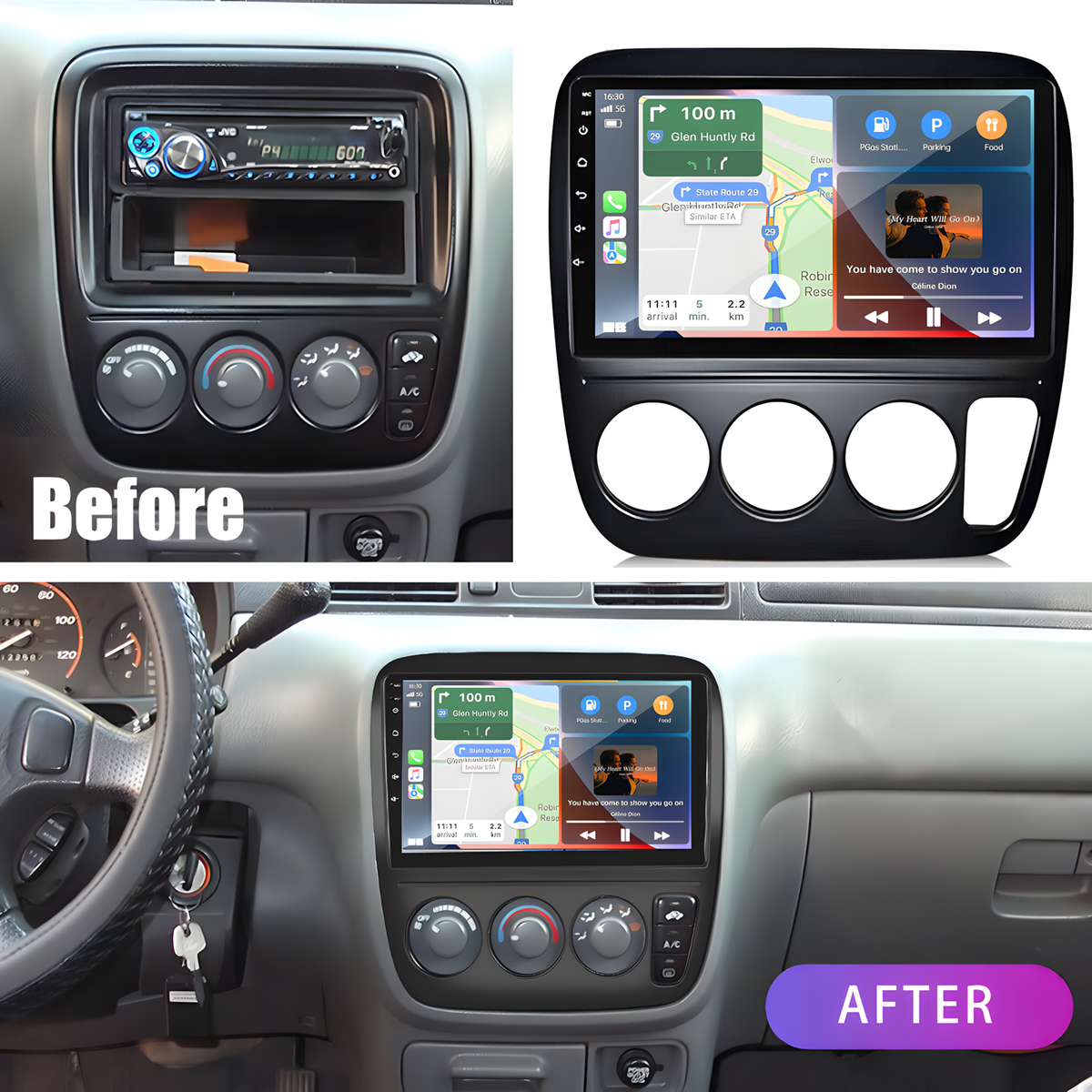 カーナビ HONDA VXM-215Ci Entry Navigation Car For 1997-2001 Honda CRV Radio Apple Carplay Car Stereo GPS Navi