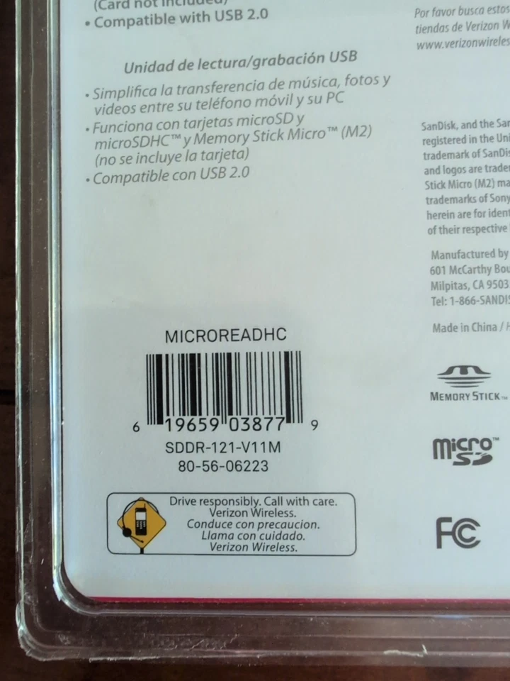 SanDisk Mobilemate Micro Memory Card Reader Universal New - Image 4 of 4