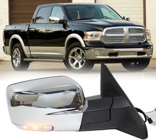 Right Chrome Rearview Door Side Mirror Assembly for Dodge Ram 1500 2500 3500
